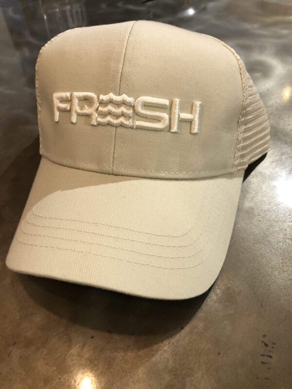 Product Image for  FRESH Adjustable Puff Logo Cap – Sand-on-Sand Meshback