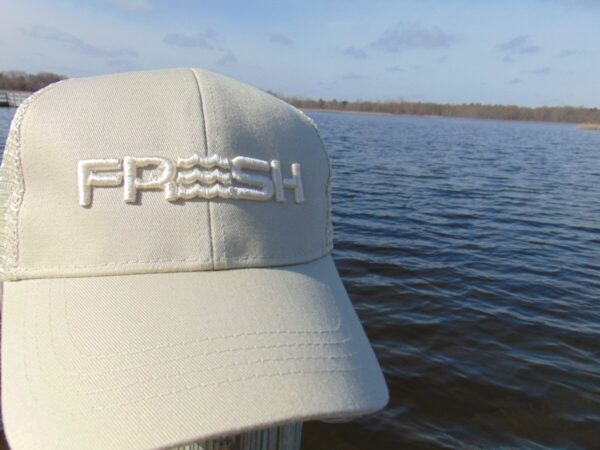Product Image for  FRESH Adjustable Puff Logo Cap – Sand-on-Sand Meshback