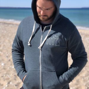 Product Image for  mi Tri-blend Fleece Zip-up Hoodie