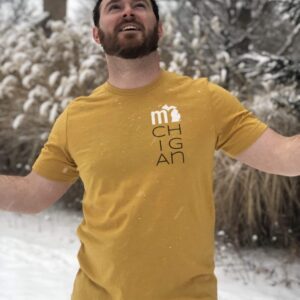Product Image for  Michigander “mi-ch-ig-an” Unisex Mustard T