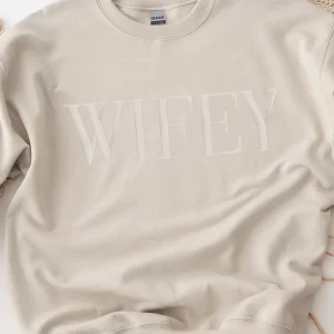 Product Image for  WIFEY Embroidered Sweatshirt