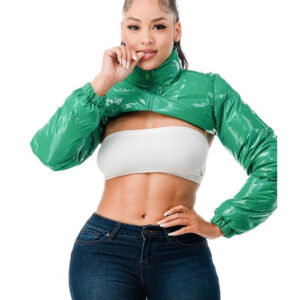 Product Image for  Candy Apple Crop Puffer Coat
