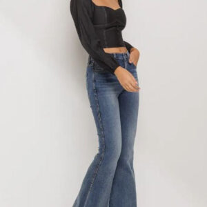Product Image for  High Rise Flare Jeans – Frayed