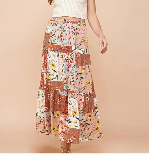 Product Image for  Flower Patchwork Skirt