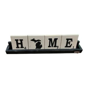 Product Image for  Michigan – HOME Letter Tiles with Wood Tray