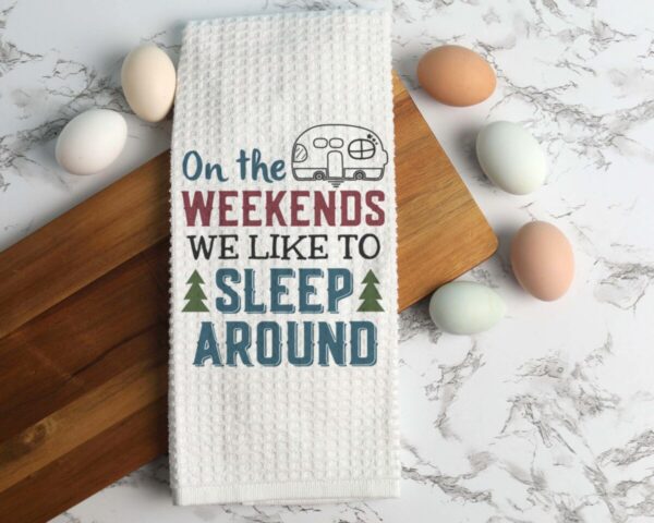 Product Image for  Camper Kitchen Towel, Funny Camping Dish Towel, Tea Towel