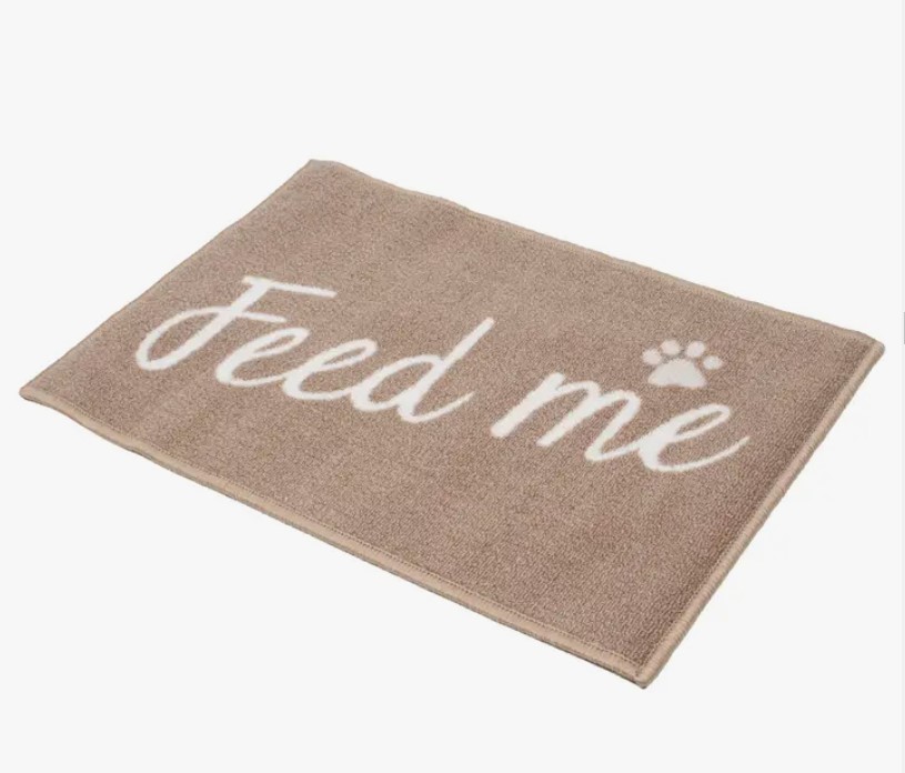 Food Bowl Mat Funny "Feed Me" Design 16x20 Shop Oakland County Main