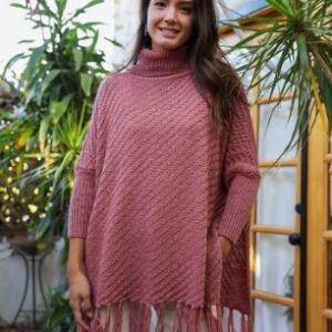 Product Image for  Plum Poncho Sweater – One Size