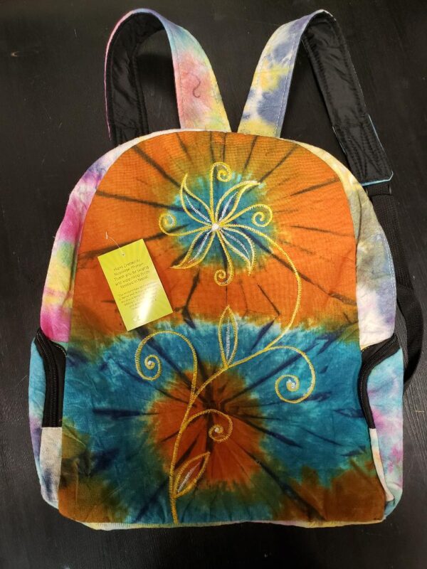 Product Image for  Tie-dye Floral Stitched Backpack