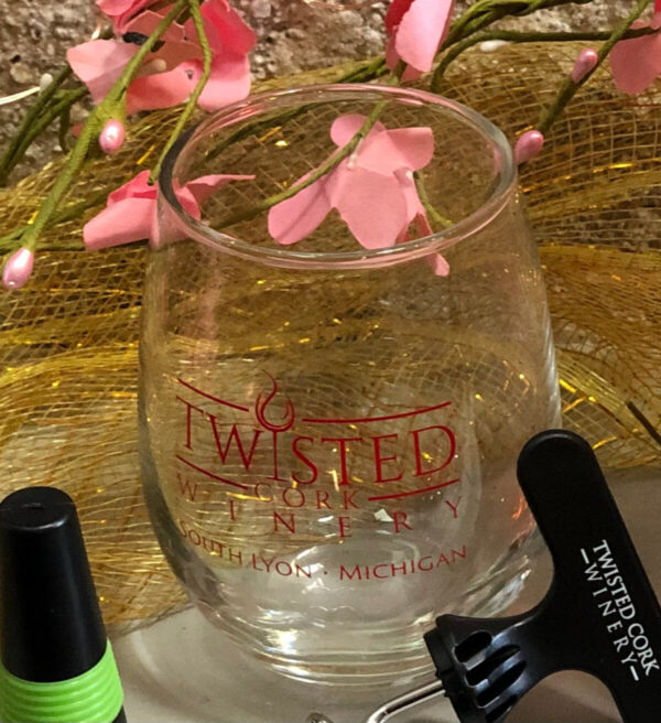 Product Image for  9 oz stemless TCW – red logo