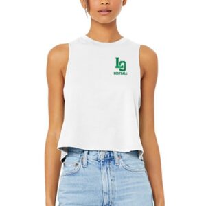Product Image for  Women’s Racerback Cropped Tank – LO Football