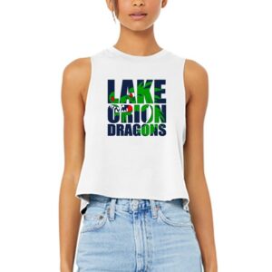 Product Image for  Women’s Racerback Cropped Tank – Lake Orion Spirit
