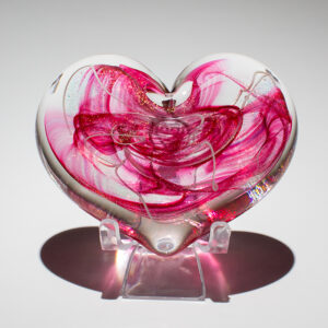 Product Image for  Enchanted Glass Heart Paperweight – Epiphany Studio