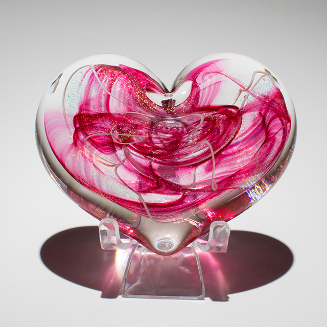 Enchanted Glass Heart Paperweight Epiphany Studio Shop Oakland