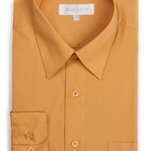 Product Image for  Men’s Marquis Solid Orange Dress Shirt (Cotton Blend/Classic Fit)