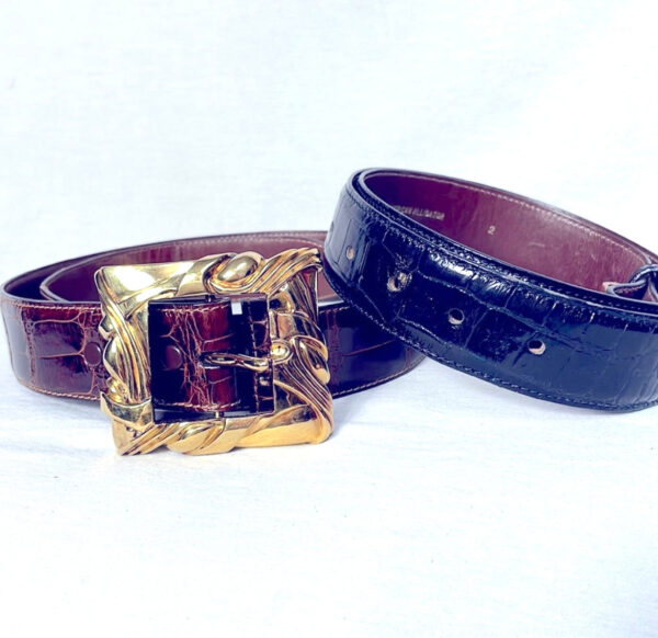 Product Image for  Barry Kieselstein- Cord three-piece alligator leather belt