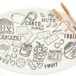 Product Image for  Charcuterie Ceramic Platter Set