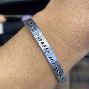Product Image for  Custom hand-stamped metal cuff bracelets