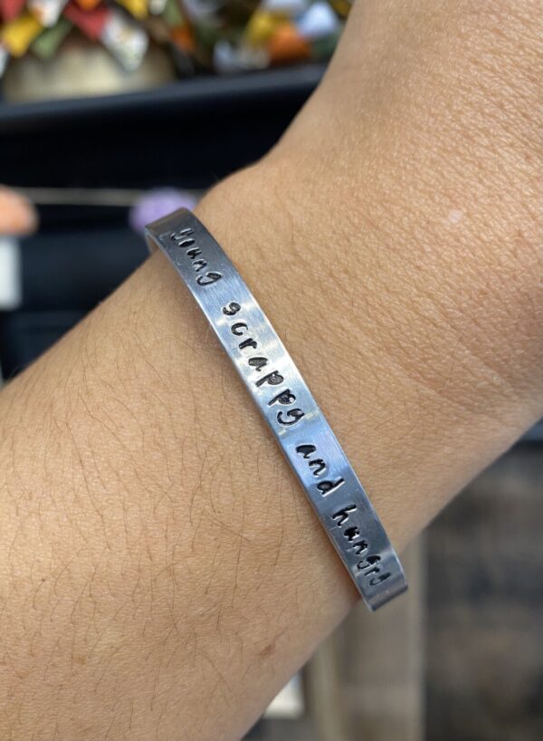 Product Image for  Custom hand-stamped metal cuff bracelets