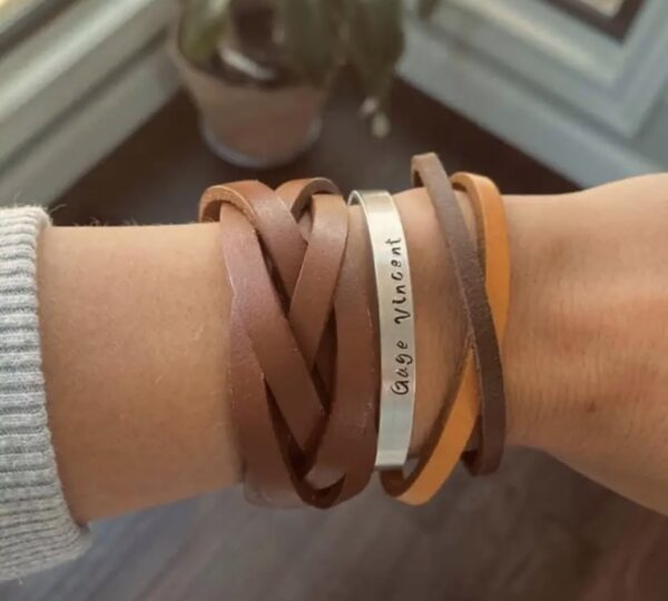 Product Image for  Custom hand-stamped metal cuff bracelets