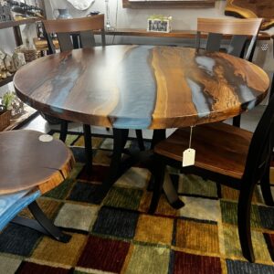 Product Image for  Authentic Amish Hand Crafted Round R. Walnut Table