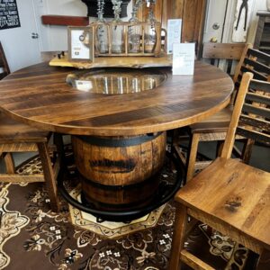 Product Image for  Authentic Amish Hand Crafted Whiskey Barrel Pub Table