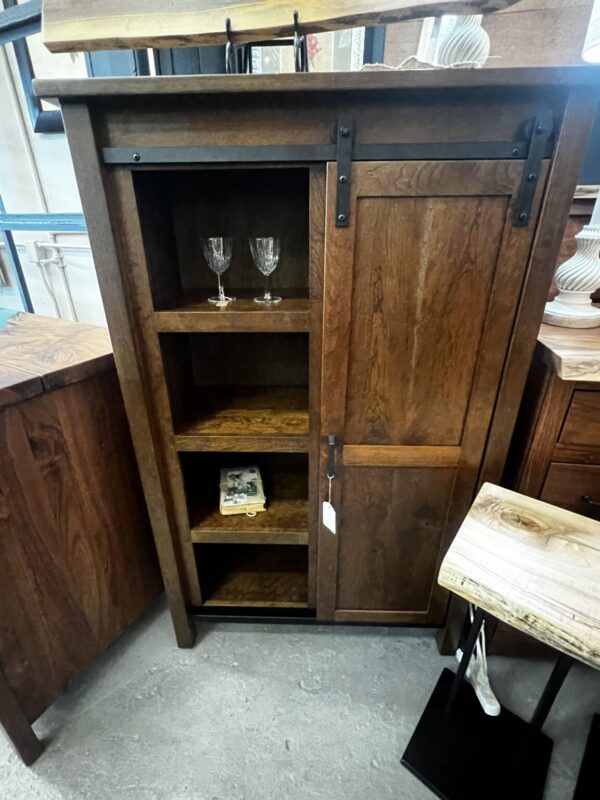 Product Image for  Authentic Amish Hand Crafted Barnwood Slide Bookshelf