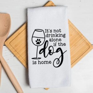 Product Image for  If the Dog Is Home Wine Towel, Hand Towel