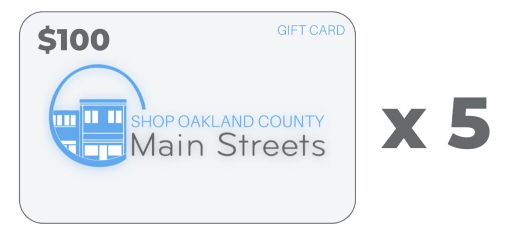 $100 Shop OC Main Streets Gift Card