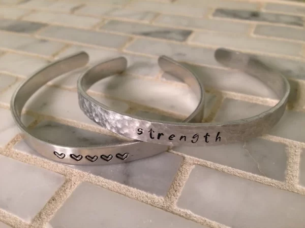 Product Image for  Custom hand-stamped metal cuff bracelets