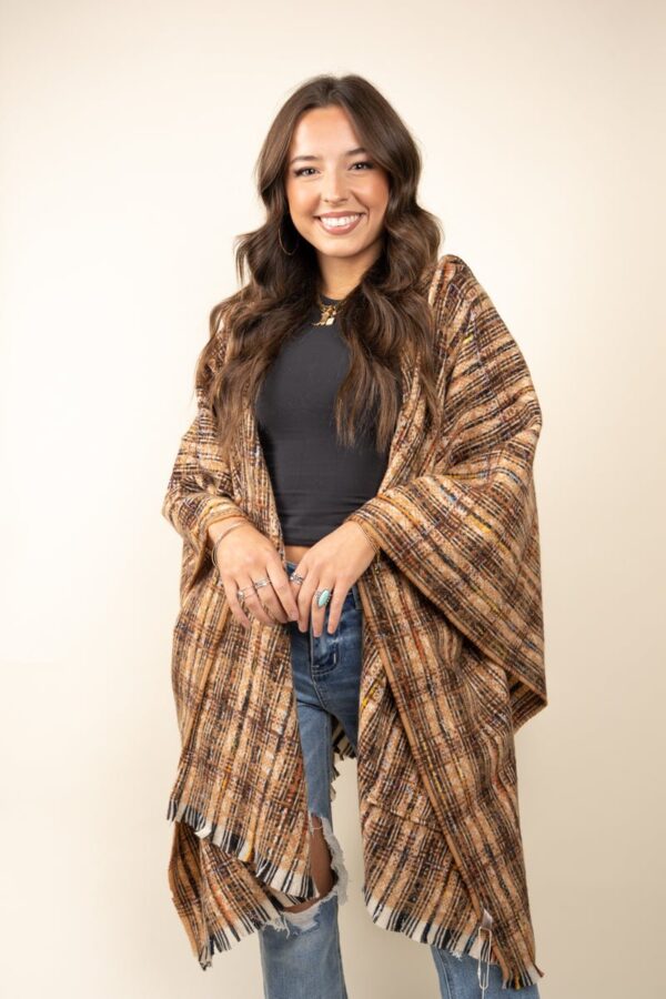 Product Image for  NEW HAMPSHIRE HARVEST HOODED POCKET RUANA
