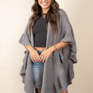 Product Image for  VERMONT CAFE RUFFLE RUANA