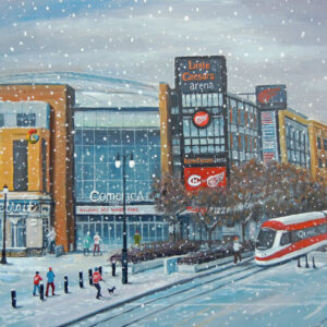 Product Image for  Little Caesars Arena, print from oil, Jim Williams, JW8