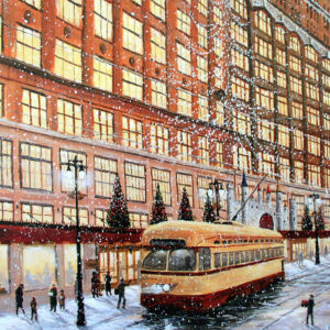 Product Image for  Hudsons, christmas on Woodward, Litho from oil, Jim Williams, JW10