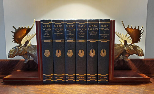 Product Image for  Vintage Solid Brass & Wood Bookends