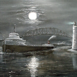 Product Image for  Port Huron Moonlight, oil, Jim Williams, JW9