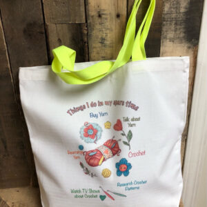 Product Image for  Crochet Canvas Tote Bag