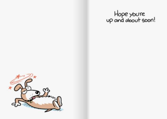 Downloaded from Square for use with Vendor ID (404) and Product ID (Square: EKWHS3R7ILGOFYDXGFL7Y5OU - WC: 50882). Product Image for Here’s Something That Should Relieve – Get Well