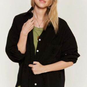 Product Image for  Denim Pocket Detail Jacket – Black