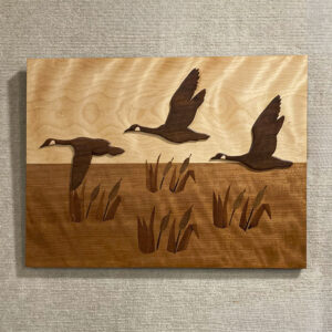 Product Image for  Geese Over Water Marquetry Dennis McCarty GA13