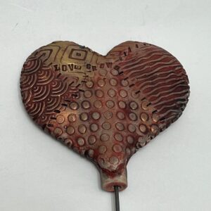 Product Image for  Ceramic Heart Garden Stake by Anita Lamour