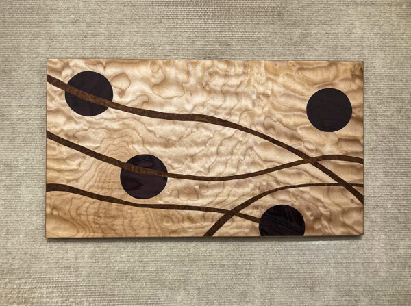 Product Image for  Rounds and Lines Quilted Maple, Figured Mahogany, Dyed Veneer Dennis McCarty GA8
