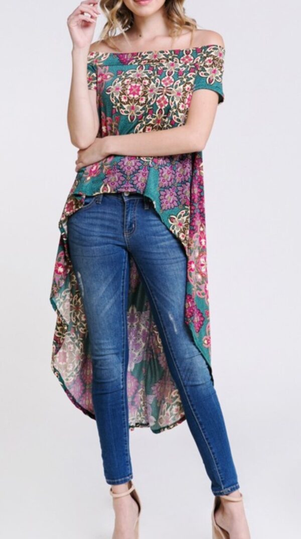Product Image for  Hi-Lo Off Shoulder Top