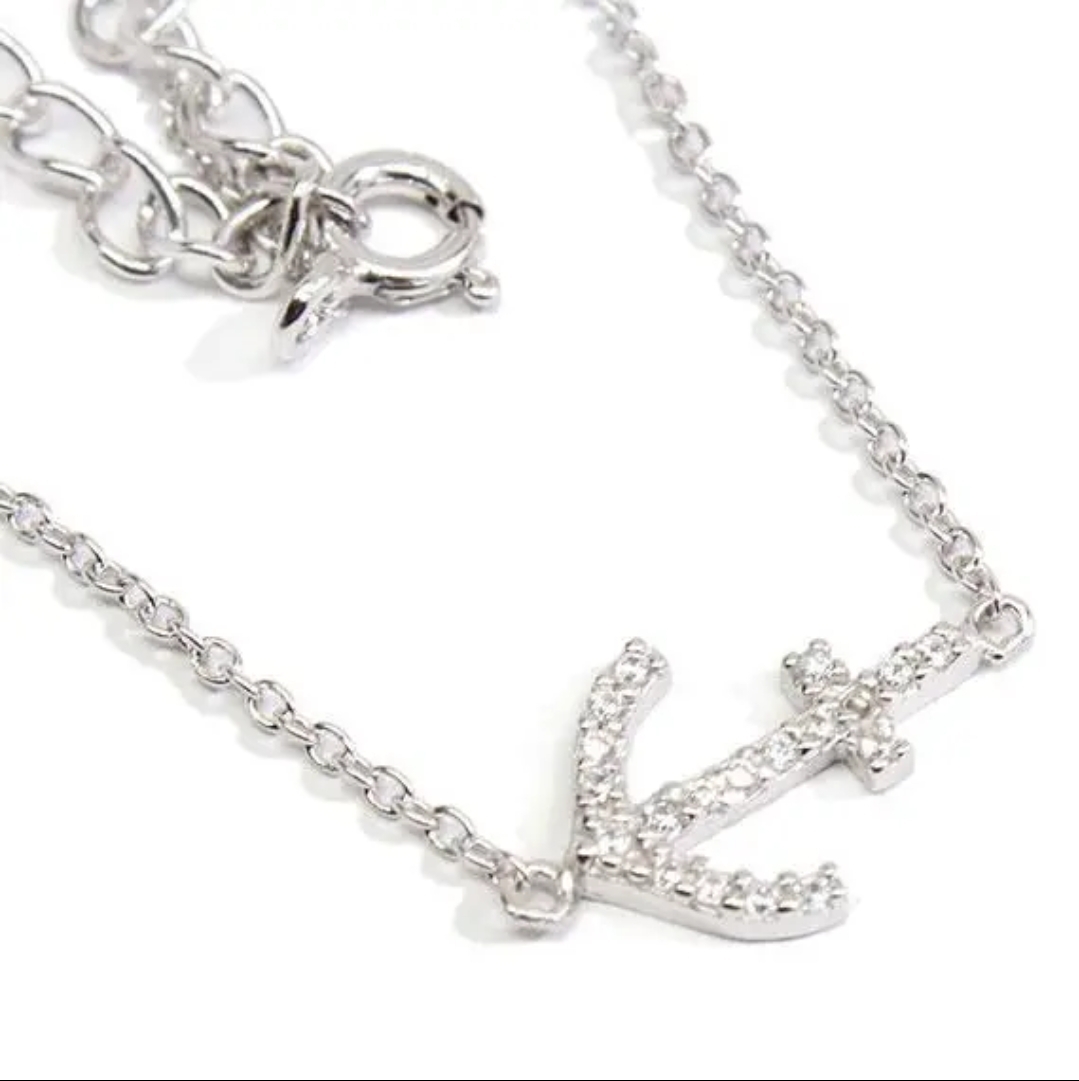 Sterling Anchor Necklace 16 18 Shop Oakland County Main Streets sterling-anchor-necklace-16-18-shop-oakland-county-main-streets