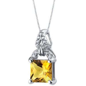 Product Image for  Citrine Sterling Silver Pendant Necklace