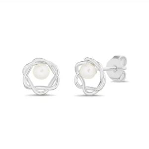 Product Image for  Freshwater Pearl Interlock Earrings