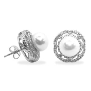 Product Image for  Freshwater Pearl with Floral CZ accent