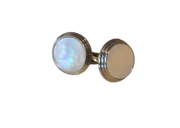Product Image for  Men’s Mother-of-Pearl Stainless Steel Cufflinks
