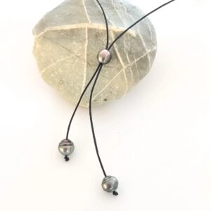 Product Image for  Tahitian Leather Adjustable Lariat