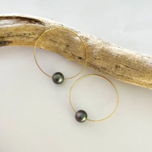 Product Image for  Tahitian Infinity Hoop Earrings